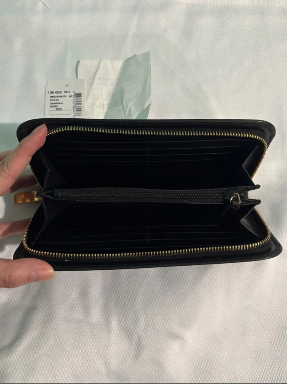 Saint Laurent Amarena Calfskin Leather Zip-Around Wallet - Picture 9 of 16